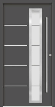 Splendoor DEMETER Aluminium 1100x2100 mm Anthrazitgrau DIN Links (nach innen &ouml;ffnend) RC 2 inkl. Beschlagset und Profilzylinder mit 3 Schl&uuml;ssel