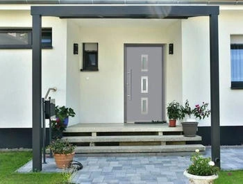Splendoor ARTEMIS Aluminium 1000x2100 mm NCS S 6502-B (Grau) DIN Rechts (nach innen öffnend) inkl. Beschlagset und Profilzylinder mit 6 Schlüssel