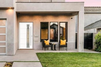 Splendoor DEMETER Aluminium 1000x2100 mm NCS S 0500-N Wei&szlig; DIN Rechts (nach innen &ouml;ffnend) inkl. Beschlagset und Profilzylinder mit 6 Schl&uuml;ssel