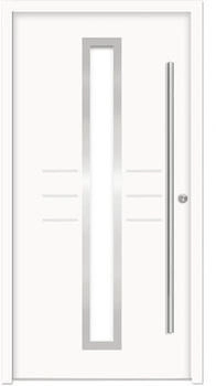 Splendoor HESTIA Aluminium 1100x2100 mm NCS S 0500-N Wei&szlig; DIN Rechts (nach innen &ouml;ffnend) inkl. Beschlagset und Profilzylinder mit 6 Schl&uuml;ssel