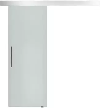 HomCom Glasschiebet&uuml;r einseitig Satiniert 90 x 205 cm (E7-0001)