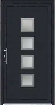 Panto Kunststoff-Haustür K025 Weiß-Anthrazit 110 cm x 210 cm DIN L