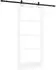 vidaXL ORKDAL Schiebetür Weiß/Schwarz 93x202cm (3332204)