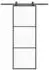 vidaXL Schiebetür mit Beschlag 76x205 cm ESG-Glas & Aluminium 3332803