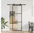 vidaXL Schiebetür mit Beschlag 76x205 cm ESG-Glas & Aluminium 3332803