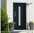 vidaXL Haustür Aluminium und PVC Anthrazit 100x210 cm 3056816