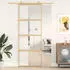 vidaXL Schiebetür Golden 76x205 cm ESG-Klarglas und Aluminium 155178