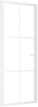 vidaXL Innent&uuml;r 83x201,5 cm Wei&szlig; ESG-Glas und Aluminium 350573