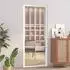 vidaXL Innentür 83x201,5 cm Weiß ESG-Glas und Aluminium 350573