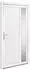 vidaXL Haustür Weiß 108x208 cm PVC 3157096