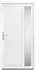 vidaXL Haustür Weiß 108x208 cm PVC 3157096