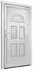 vidaXL Haustür Weiß 98x198 cm PVC 3187910