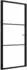 vidaXL Innentür ESG Glas und Aluminium 102,5x201,5 cm Schwarz 151201