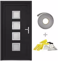 Haust&uuml;r Anthrazit 98x190 Cm Pvc Vidaxl