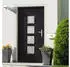 vidaXL Haustür Anthrazit 98x190 cm PVC 3187856
