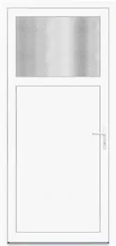 Panto Nebeneingangstür K201 ESG-Verglasung Weiß 98 cm x 198 cm DIN R