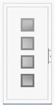 Panto Kunststoff-Haustür K025 Weiß 110 cm x 210 cm DIN R