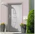 vidaXL Haustür Weiß 108x200 cm PVC 3187865