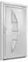 vidaXL Haustür Weiß 108x200 cm PVC 3187865