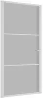 Innent&uuml;r 102,5x201,5 Cm Wei&szlig; Mattglas Und Aluminium Vidaxl