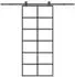 vidaXL Schiebetür mit Beschlag 90x205 cm ESG-Glas & Aluminium 3332843