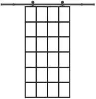 vidaXL Schiebet&uuml;r mit Beschlag 102x205 cm ESG-Glas & Aluminium