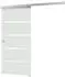 Inova Glasschiebetür Blockstreifen 755x2035mm Softclose Quadratgriff