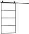 vidaXL Schiebetür mit Beschlag 102,5x205 cm ESG-Glas & Aluminium 3152150