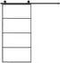 vidaXL Schiebetür mit Beschlag 102,5x205 cm ESG-Glas & Aluminium 3152150