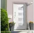 vidaXL Haustür Aluminium und PVC Weiß 100x210 cm 3056822