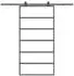 vidaXL Schiebetür mit Beschlag 102x205 cm ESG-Glas & Aluminium 3332832