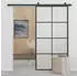 vidaXL Schiebetür Aluminium und ESG Glas 102,5x205 cm Schwarz 288066