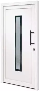 vidaXL Haust&uuml;r Wei&szlig; 108x200 cm PVC 3157082