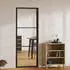 vidaXL Innentür ESG Glas und Aluminium 76x201,5 cm Schwarz 151198