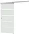 Inova Glasschiebetür Blockstreifen 755 x 2035 mm Komplettset mit Griffmuschel inkl. 2Seitiger Softclose
