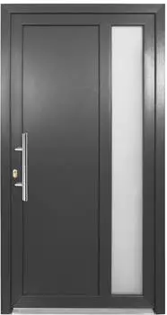 Panto Kunststoff-Haustür K011 Weiß-Anthrazit 100 cm x 200 cm DIN L