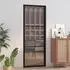 vidaXL Innentür 76x201,5 cm Schwarz ESG-Glas und Aluminium 350560