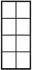 vidaXL Schiebetür Aluminium und ESG Glas 76x205 cm Schwarz 288064