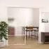 vidaXL Schiebetür ESG Glas und Aluminium Mattiert 102,5x205 cm Weiß 151665