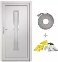 Vidaxl - Haust&uuml;r Wei&szlig; 98x208 Cm Pvc