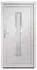 vidaXL Haustür Weiß 98x208 cm PVC 3187888