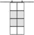 vidaXL Schiebetür mit Beschlag 90x205 cm Hartglas und Aluminium 3333011