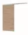 Inova Holzschiebetür Wildeiche 755 x 2035 mm Komplettset mit Griffmuschel inkl. 2Seitiger Softclose