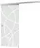 Schulte Glas-Schiebetür Kreis-Design 755x2035mm, 8mm ESG, Quadratgriff (inova)
