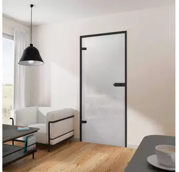 Inova Loftstyle Industrial Glast&uuml;r Dreht&uuml;r satiniert 834x1972mm (BDTV46LG71-DB00000030)