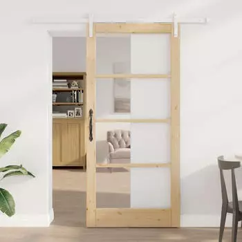 vidaXL ORKDAL Schiebet&uuml;r Natur 93x202cm (3331895)