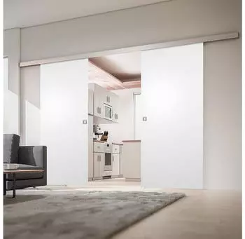 Inova Doppel-Holzschiebet&uuml;r 2-fl&uuml;gelig Wei&szlig; 1510x2035mm (BHTT430K01-BHZP500H03)