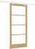 vidaXL Schiebetür Massivholz Kiefer und Glas 93x202cm (3332231)