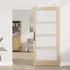 vidaXL Schiebetür Massivholz Kiefer und Glas 93x202cm (3332231)
