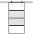 vidaXL Schiebetür mit Beschlag 102,5x205 cm Hartglas & Aluminium 3333000